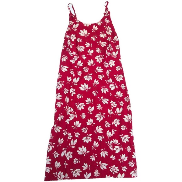 Mara Heinz Dresses & Skirts - Mara Heinz Red Floral Sundress Sz 7/8